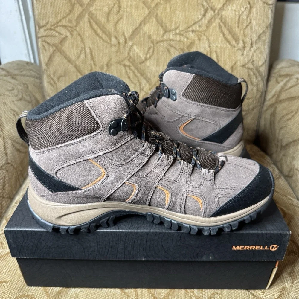 MERRELL Bracken Phoenix 2 Mid Thermo Waterproof J46531‎ Brown Boots Men's 11.5